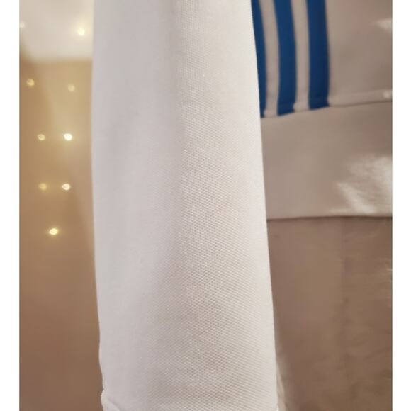 Vtg Y2K Adidas Womens 3 Stripe Zip Track Jacket Size L Pockets 2005 Active Sport - Picture 10 of 15